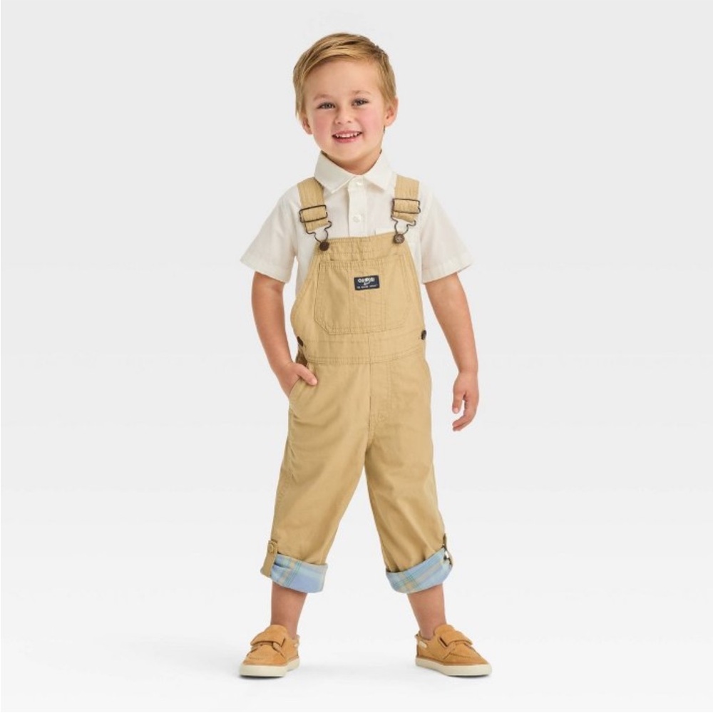 Oshkosh toddler khaki overalls